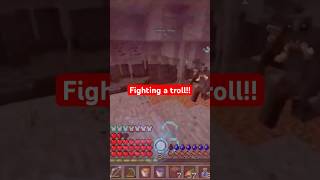 First troll fight minecraft gaming rlcraft rlcraftminecraft minecraftgameplay minecraftgame [upl. by Odlaw]