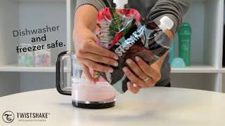 Twistshake  Healthy Raspberry and Banana Smoothie Recipe [upl. by Eyssej]