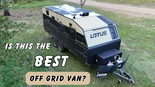 Lotus Off Grid Caravan  Van Walk Through [upl. by Tsirc]