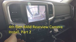 Backup Rearview Camera installation 2014 RAM 4th gen Part 2 [upl. by Flore554]