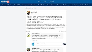 Hawaii DHS SNAP How to Fix EBT Renewal Problems Reach a Live Agent [upl. by Sheeb]