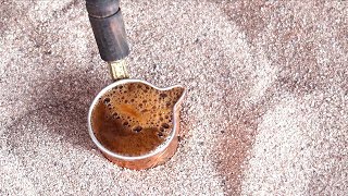 Turkish Sand Coffee  Istanbul Street Food [upl. by Tnahs263]