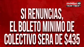 Opina la gente ¿Renunciás o seguís al subsidio del transporte [upl. by Allenrad]