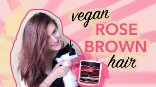 Rose Brown Hair Tutorial  Vegan  Cruelty Free [upl. by Remington]