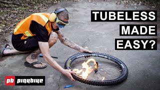 Can An Explosion Seat A Tubeless Bike Tire [upl. by Ylsew]