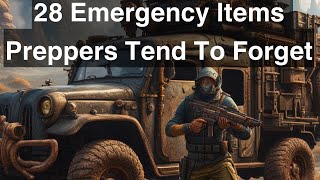 28 Emergency Items Preppers Tend To Forget [upl. by Ynner552]