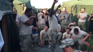 US Army soldiers singing jamasamanbo with their Ghanaian colleagues [upl. by Htebasile654]