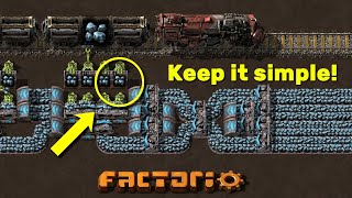 Efficient Train Loading and Unloading  Factorio Beginner Guide  Tutorial [upl. by Oidivo]