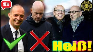 Heiß Massimiliano Allegri ist offiziell der Nachfolger von Erik ten Hag bei Manchester United [upl. by Teyugn]