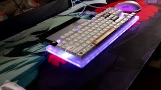 Modded GamakayWomier K87 Typing Sound Test [upl. by Alywt]