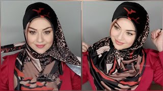 Turkish Hijab Style Tutorial Şal Bağlamaları Modelleri [upl. by Tilford]