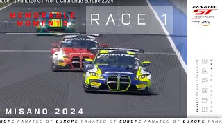 Valentino Rossi WINS Dramatic Finish  Misano Race 1  Fanatec GT World Challenge Europe 2024 [upl. by Osnola]