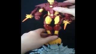 Marvel Legends Unleashed Iron Man Review Extremis armour [upl. by Anaihr]