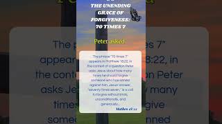 WHAT 70 times 7 Means in the Bible shorts fpy [upl. by Xuaeb391]