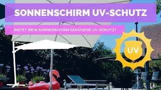 ☼ Sonnenschirm UV Schutz  GartenundFreizeit [upl. by Annaehr72]