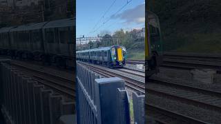 Class 350 and 390 passes through Kensal Green as Bakerloo line leaves train britishrailways uk [upl. by Oler]