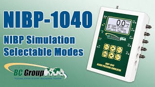 NIBP1040 NonInvasive Blood Pressure Monitor NIBP Simulation Selectable Modes [upl. by Nevins]