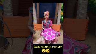 Barbie kitchen set under 200 trendingshorts barbiecooking [upl. by Slade]