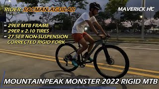 275 SAGMIT K20 Rigid Fork sa 29 MOUNTAINPEAK MONSTER 2022 amp KENDA Tire ni Racman Aguilar [upl. by Radek]