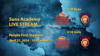 Suns Academy LIVE STREAM  21 April 2024 [upl. by Conall]