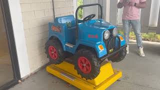 Jolly Roger 1991 big brute Monster Jeep kiddie ride at Kittery Premium Outlets [upl. by Ymma]