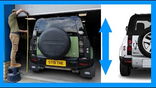 How High Is New Land Rover Defender L663 With  Without Expedition Roof Rack Access  Off Road Mode [upl. by Kieger]