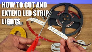 How to Cut LED Strip Lights and Extend EASIEST METHOD EVER [upl. by Lempres5]