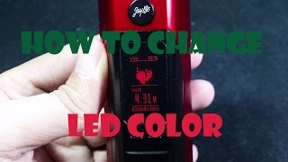 Vape Tutorial 2 How to change LED color on Wismec Reuleaux RX 23 [upl. by Jeannine]