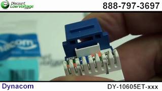 Cat5e Ethernet RJ45 Keystone Jack [upl. by Anahsat483]