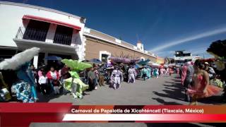 Espectacular Presentación del Carnaval de Papalotla Tlaxcala México en GoPro [upl. by Anitroc]