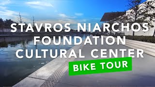 Stavros Niarchos Foundation Cultural Center SNFCC tour with bike [upl. by Adaliah]