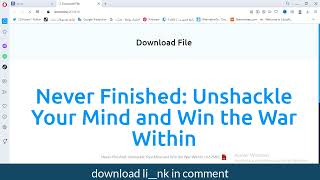 Download Never Finished books pdf 2023 [upl. by Soluk]