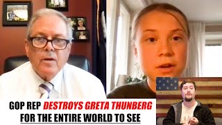 GOP powerhouse DESTROYS clueless Greta Thunberg in front of the entire world [upl. by Yroffej225]