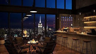 New York Coffee Shop Ambience ☕ Relaxing Jazz Instrumental Music For Good Mood Work Study [upl. by Akehsyt]