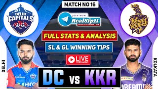 🔴 IPL LIVE  DC vs KKR Dream11 Prediction  DC vs KKR Dream11 Team  KKR vs DC Dream11 Prediction [upl. by Arley]