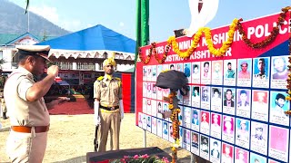 Police Commemoration Day Observed by Kishtwar Police [upl. by Yllib]