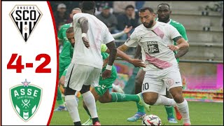 Angers vs Saint Etienne 42 All Goals ResultsHighlights Himad Abdelli Goal Bamba Dieng Goal [upl. by Fryd]