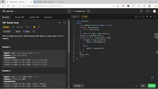 189 Rotate Array  Leetcode  C Tutorial [upl. by Zinnes965]