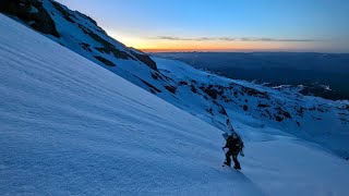 Mt Rainier  Kautz Climb and Success Couloir Ski Descent [upl. by Atinel870]