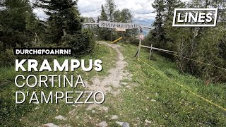 Krampus Trail  Cortina Bike Park Dolomiti 🇮🇹  LINES [upl. by Ennovehs]