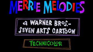 Rerelease Merrie Melodies Warner Bros Seven Arts Opening 1967 [upl. by Sherburne882]