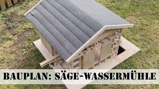 Bauplan Wassermühle mit Sägewerk [upl. by Greiner]