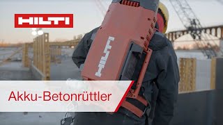 Der Hilti Nuron AkkuBetonrüttler NCV 1022 [upl. by Sauveur]