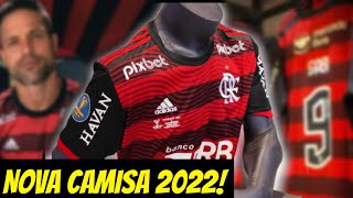 CONHEÇA A NOVA CAMISA DO FLAMENGO 2022 VEJA TODOS OS DETALHES DO NOVO MANTO [upl. by Robinette]