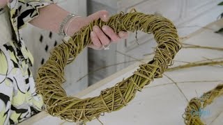 Flowers amp Floristry Tutorial How to make a Willow Wreath [upl. by Nahgem7]