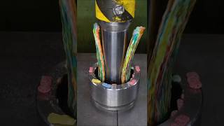 Compilation Of Best Candy Crushes With Hydraulic Press hydraulicpress crushing satisfying [upl. by Aneekahs]