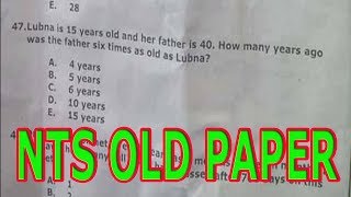 NTS Past papers  Age calculation  easy way to pass NTS Test [upl. by Joli]