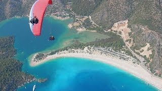 Turkije  3  Ölüdeniz  Blue Lagoon  Paragliding Oefenen  Gocek  2003 [upl. by Asirret]