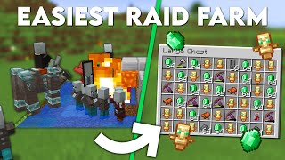 Minecraft EASIEST Raid Farm 120  Insane loot [upl. by Roanne]