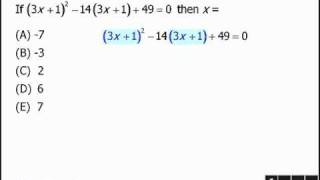 GRE Math Tricks Using usubstitution to solve complex equations [upl. by Angeline]